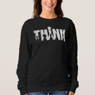 Sweatshirt Pensez Costume de pièce d'échecs Chess Club