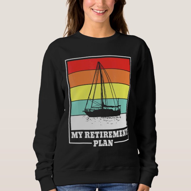 Sweatshirt Pension de retraite Bateau voilier (Devant)