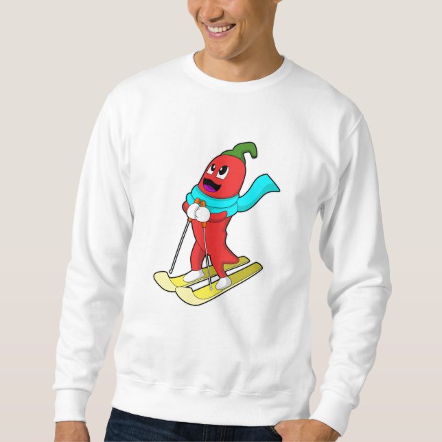 Sweatshirt Pepper en Skier avec Ski (Devant)