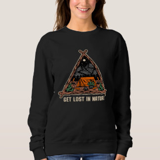 Sweatshirt Perdez-vous dans la nature Camping faune Extérieur