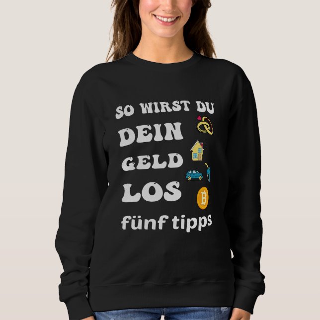 Sweatshirt Perdre de l'argent pour le trader de crypto-monnai (Devant)