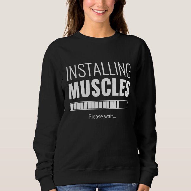 Sweatshirt Perdre Du Poids Avec Entraînement Dur Dans La Sall (Devant)