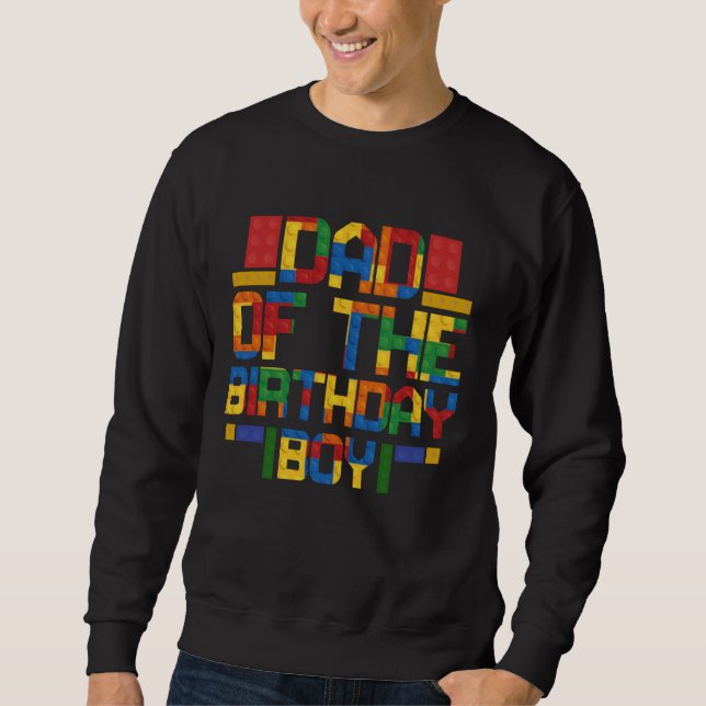 Sweatshirt Père Anniversaire Garçon Maître Constructeur Bâtim (Devant)