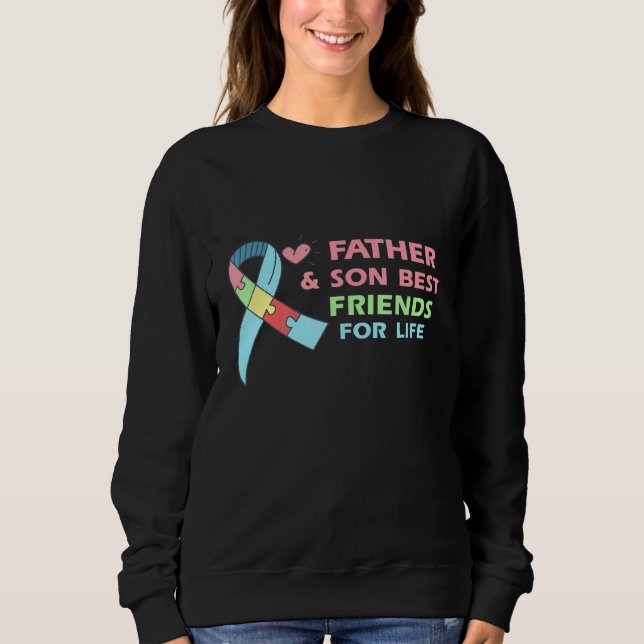 Sweatshirt Père Et Fils Bff Contre La Conception De Sensibili (Devant)