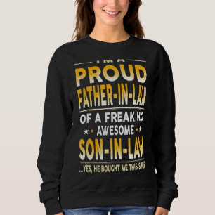 Sweatshirt Père Fier En Droit D'Un Fils Fou Fou En L