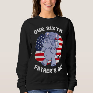 Sweatshirt Père Fille Son Éléphant Da de Notre Sixième Père