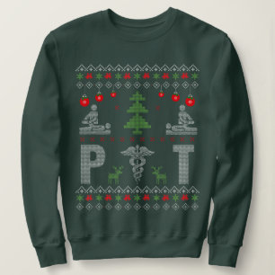 Sweatshirt Père Noël aime Thérapie physique Coûts du pyjama d