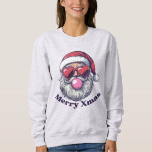 Sweatshirt Père Noël Buble Gum laide Joyeux Noël