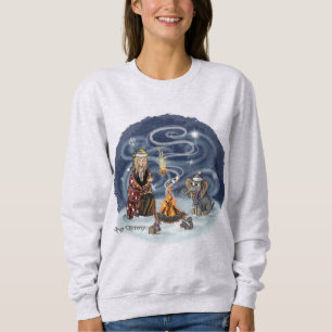 Sweatshirt Père Noël Chris et Wilbur Sleigh Ride Fireside Fri