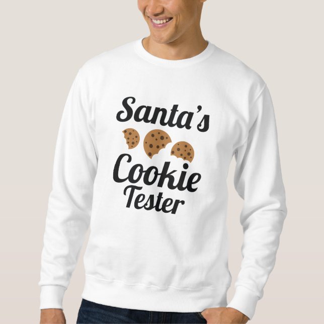 Sweatshirt Père Noël Cookie Tester (Devant)