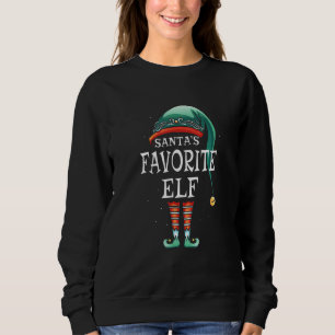Sweatshirt Père Noël Costume d'elfe favori Matching Enfants F
