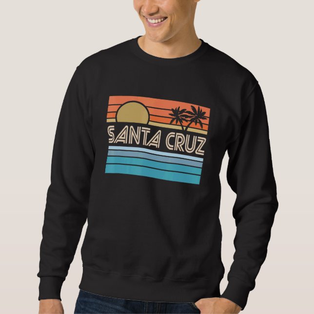 Sweatshirt Père Noël Cruz California Sunset les années 70 80s (Devant)