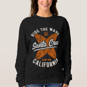 Sweatshirt Père Noël Cruz Chemise Circuler La Vague Surf D'Ét