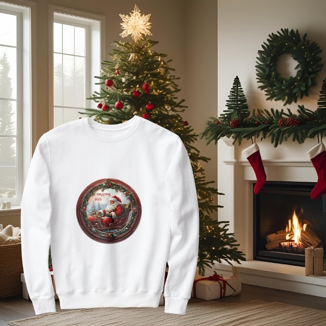 Sweatshirt Père Noël dans son Sleigh (Créateur téléchargé)