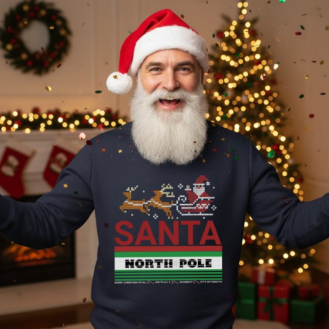 Sweatshirt Père Noël du Pôle Nord (Créateur téléchargé)
