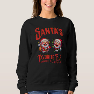 Sweatshirt Père Noël Elfe Favorite depuis toujours