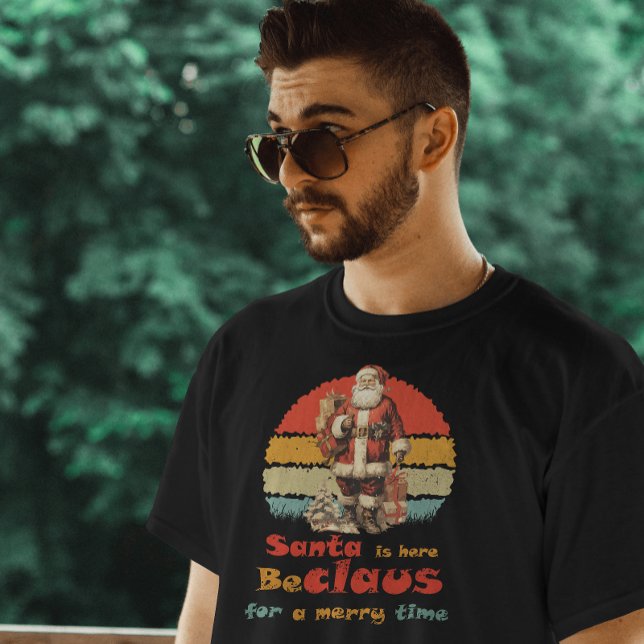 Sweatshirt Père Noël est là, Sunset Vintage Retro (Créateur téléchargé)