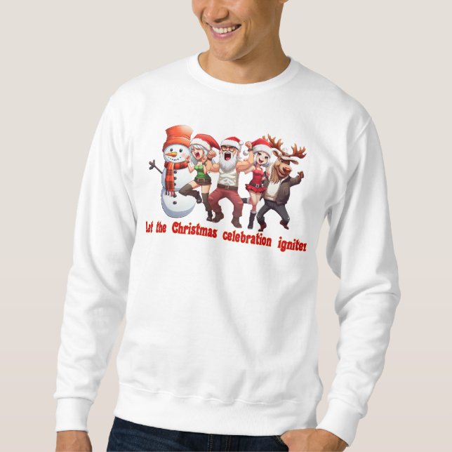 Sweatshirt Père Noël et amis (Devant)