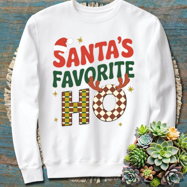 Sweatshirt Père Noël Favori Ho Funny Noël (Créateur téléchargé)