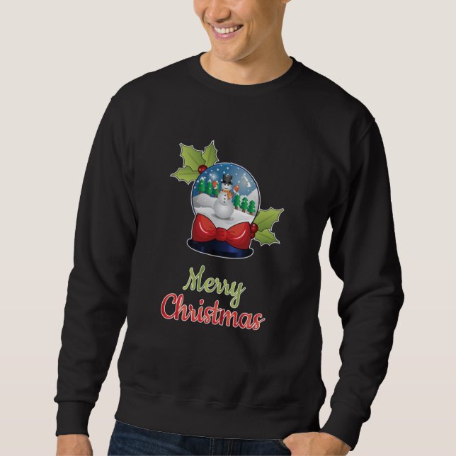 Sweatshirt Père Noël Geek de Noël Cool Drôle idée cadeau (Devant)