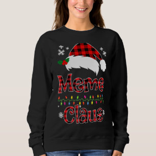 Sweatshirt Père Noël Meme Claus Famille de jumelage Noël