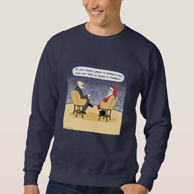 Sweatshirt Père Noël Obtient Quelques Conseils (Devant)