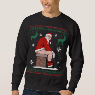 Sweatshirt Père Noël Poinçant Le Chimney Mal Sweater Christ