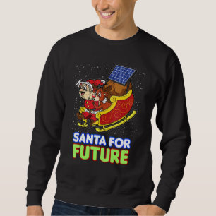 Sweatshirt Père Noël Pour Le Futur Vendredi Solaire Écran Sol