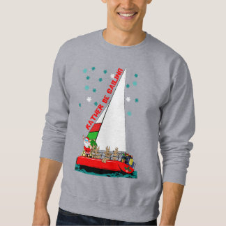 Sweatshirt père Noël préférerait naviguer à Noël