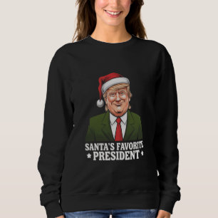 Sweatshirt Père Noël Président favori Funny Trump Noël