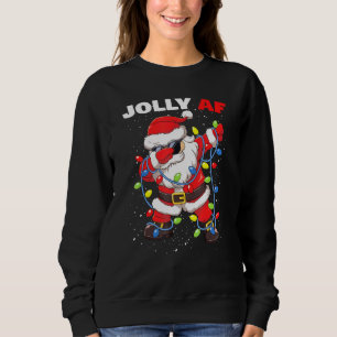 Sweatshirt Père Noël qui fait le dab avec des lunettes de sol
