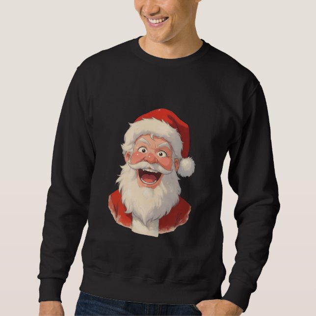 Sweatshirt Père Noël riant (Devant)