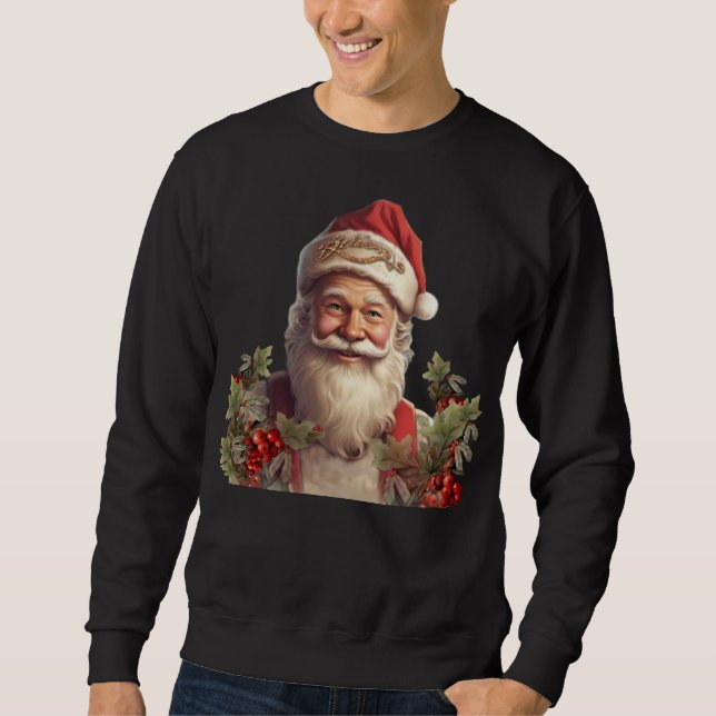Sweatshirt Père Noël Saint Nicolas Noël  (Devant)