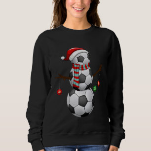 Sweatshirt Père Noël Snowman Noël Cadeaux Drôle joueur de foo