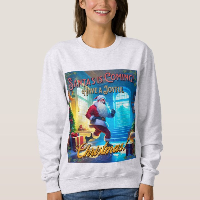 Sweatshirt Père Noël vient de Chimney ! (Devant)