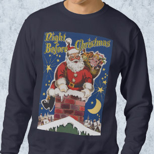 Sweatshirt Père Noël vintage, La Nuit avant Noël
