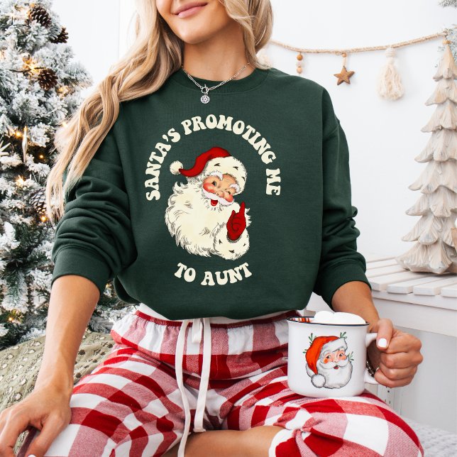 Sweatshirt Père Noël vintage M'Encourageant À Tante Noël (Créateur téléchargé)