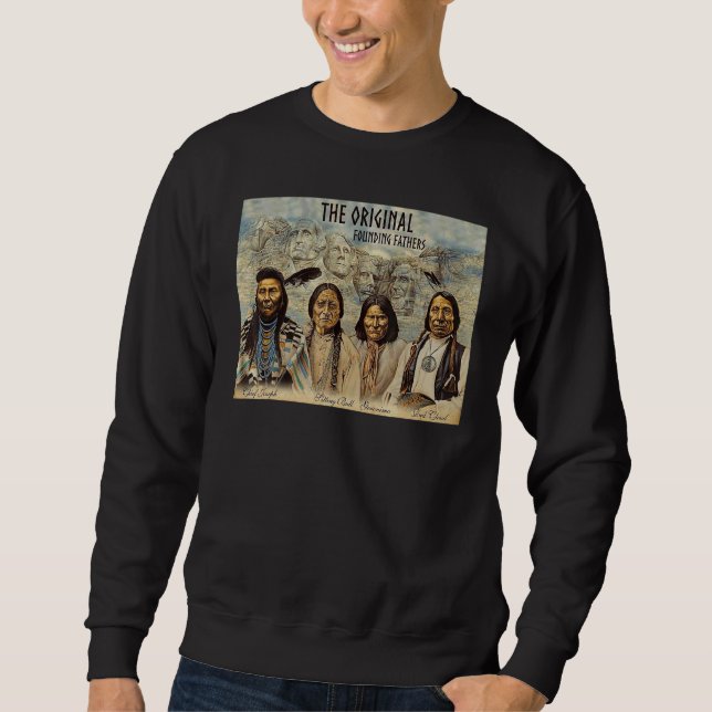Sweatshirt Pères fondateurs originels amérindiens (Devant)