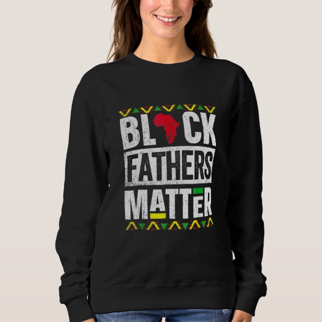 Sweatshirt Pères Noirs Mat Fteror Hommes Papa Mari Historique (Devant)