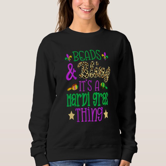 Sweatshirt Perles & Bling C'est un Mardi (Devant)