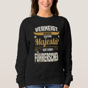 Sweatshirt Permis de conduire débutant majesté disant