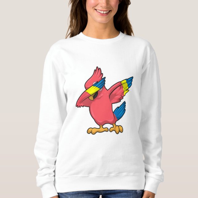 Sweatshirt Perroquet à Hip hop Dance Dab (Devant)