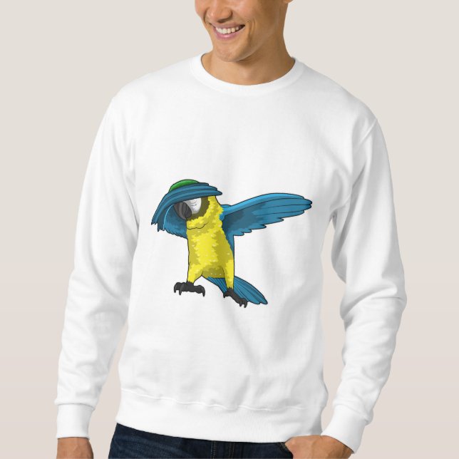 Sweatshirt Perroquet à Hip hop Dance Dab (Devant)