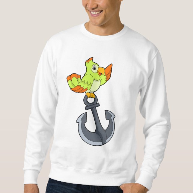 Sweatshirt Perroquet à l'ancre (Devant)