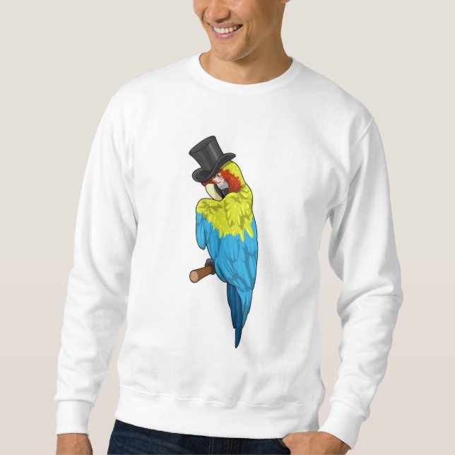 Sweatshirt Perroquet avec cylindre (Devant)