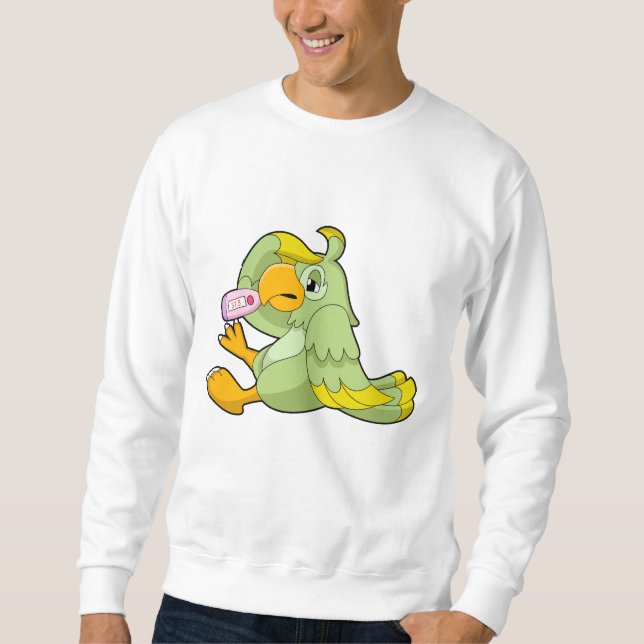 Sweatshirt Perroquet avec thermomètre clinique (Devant)
