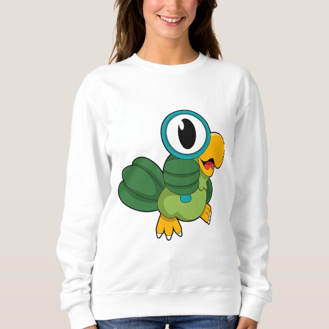 Sweatshirt Perroquet avec verre de nivellement (Devant)