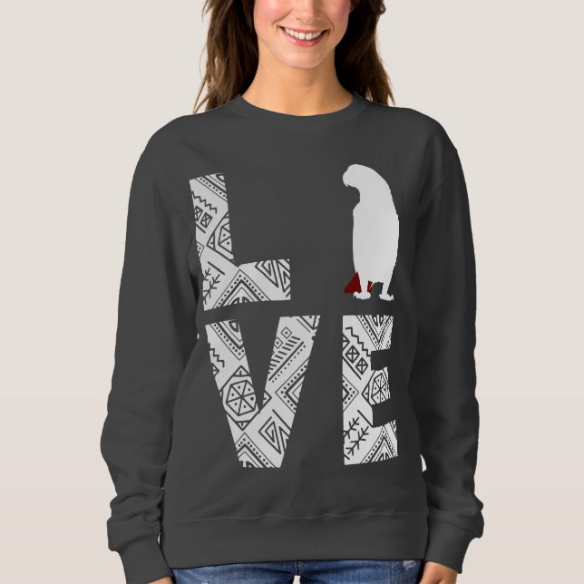 Sweatshirt Perroquet gris d'Afrique (Devant)