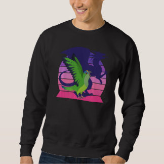 Sweatshirt Perroquet I Dragon ailé I Conure à front de pêche 