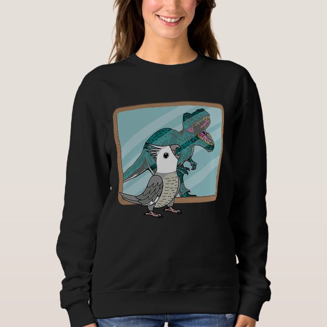Sweatshirt Perroquet & Rex Reflection I Perruche à tête grise (Devant)